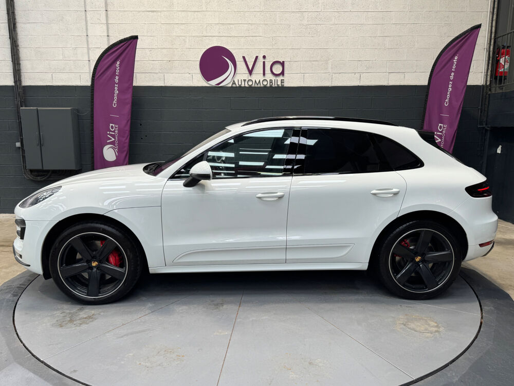Macan Turbo 3.6 V6 400 ch PDK Cuir rouge Pack Carbone 2015 occasion 62230 Outreau