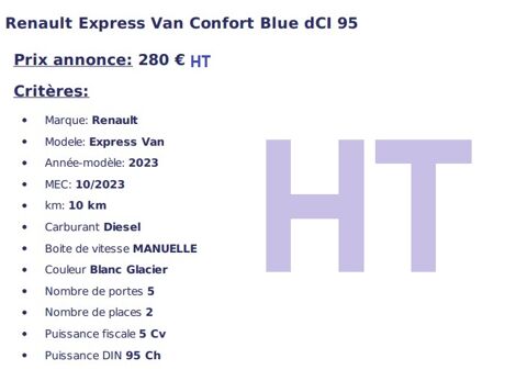 Express BLUE DCI 95 - 22 CONFORT 2023 occasion 49070 Saint-Lambert-la-Potherie