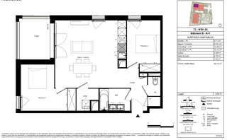  Appartement  vendre 3 pices 64 m
