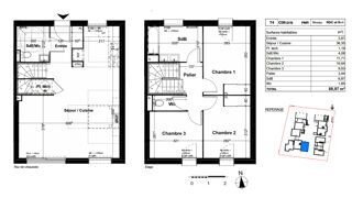  Maison  vendre 4 pices 88 m