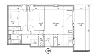  Appartement � vendre 3 pi�ces 65 m�