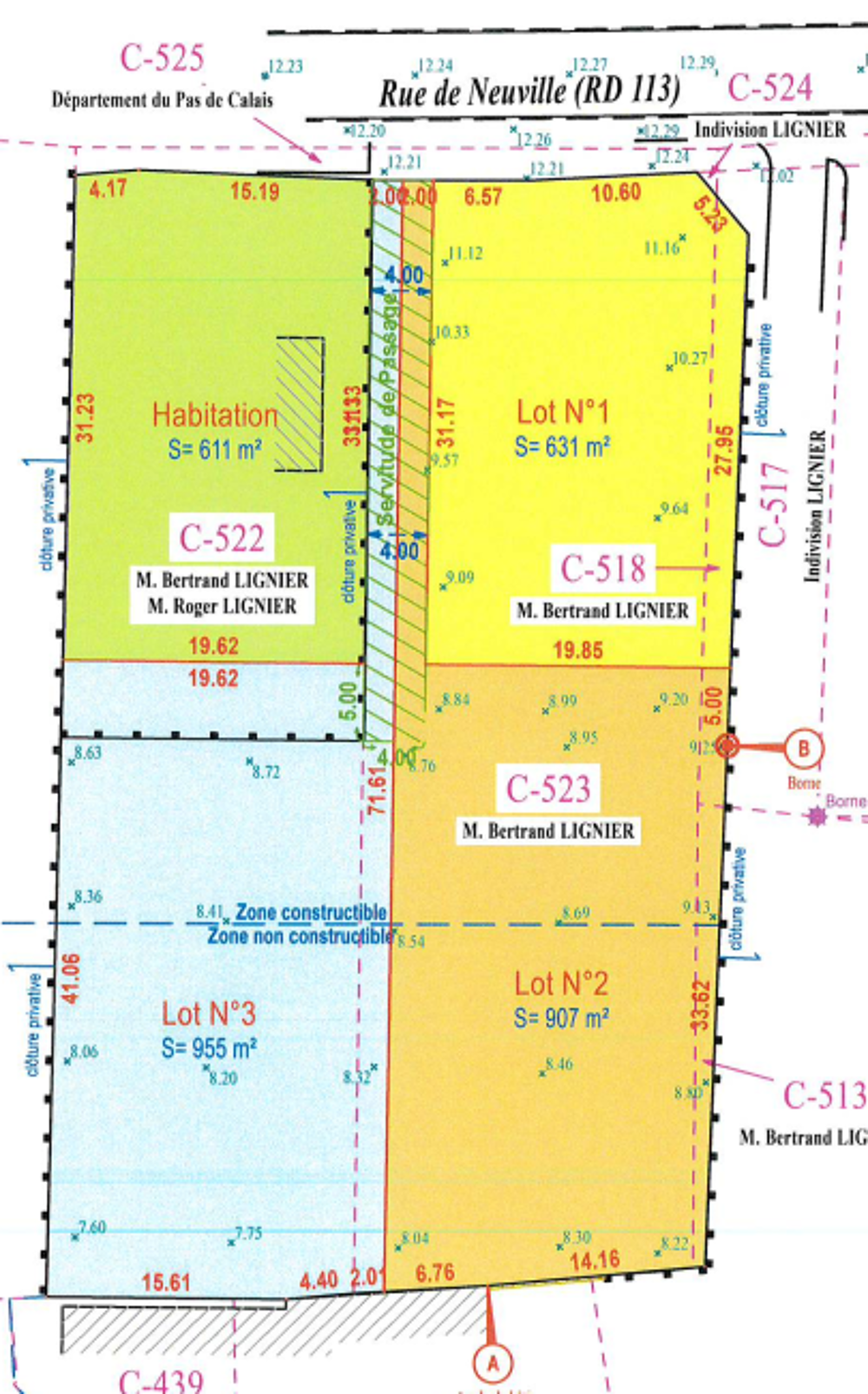 Vente Terrain TERRAIN A BATIR DERNIERE OPPORTUNITE ! Marles sur canche