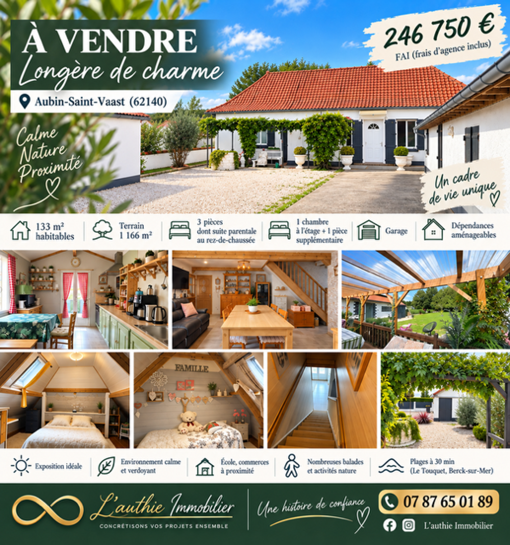 Longère à Aubin Saint Vaast