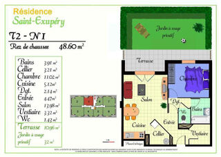  Appartement � vendre 2 pi�ces 49 m�