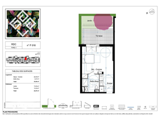  Appartement  vendre 1 pice 33 m