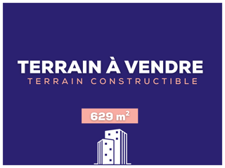  Terrain à vendre 629 m²