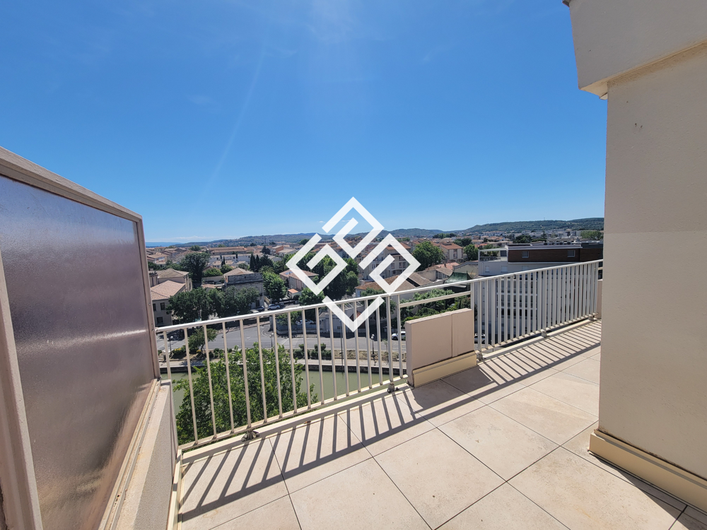 Magnifique T2 avec terrasse panoramique sur Narbonne