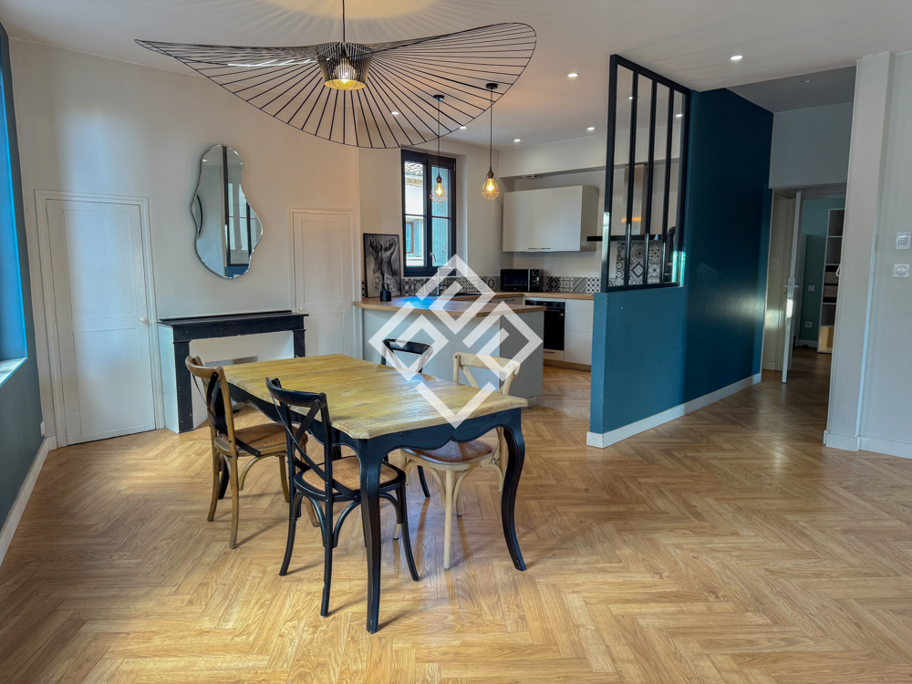 Appartement T4 centre ville avec terrasse, garage, bureau