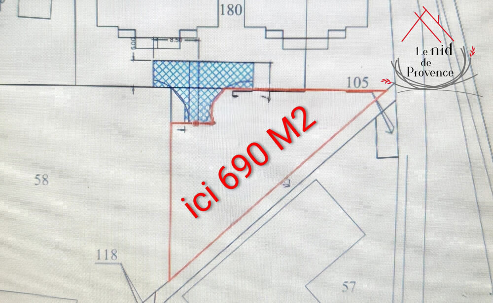 Vente Terrain Terrain à batir de 690m2  Sérignan Du Comtat Serignan du comtat