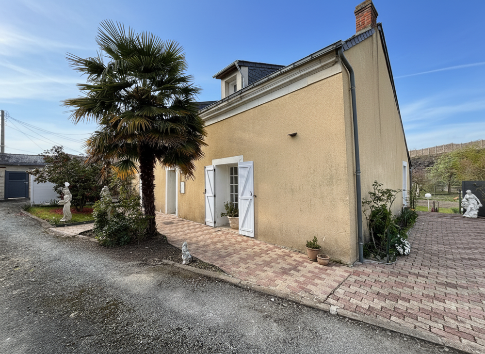 Ensemble immobilier avec fort potentiel au calme, maison + locatif + dépendances sur 2000 m2