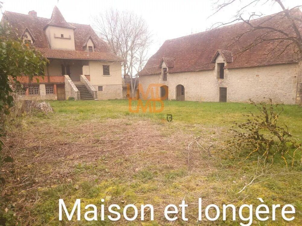 Vente Maison corps de ferme et sa longère en pierre  avec terrain à Villeneuv Villeneuve