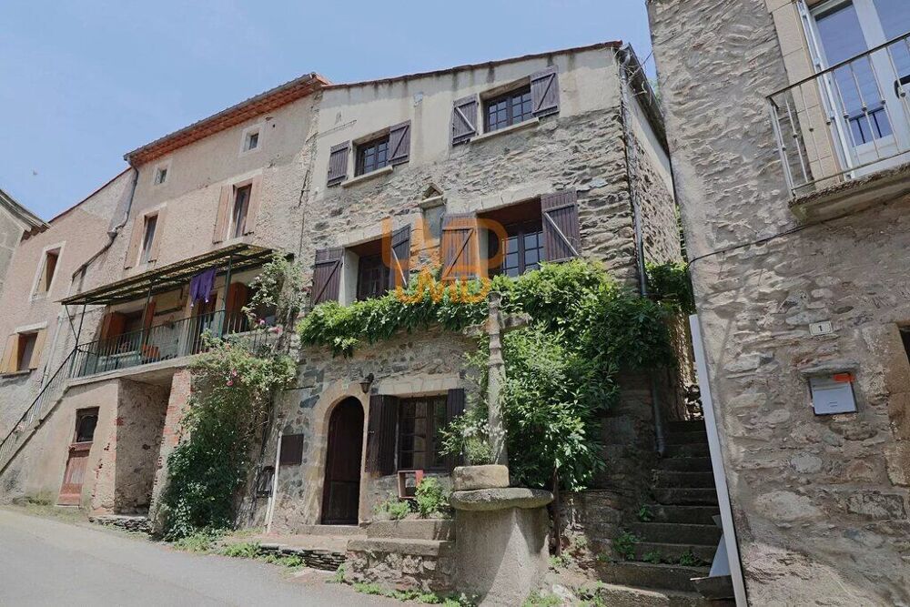 Maison de village en pierre - 95m2 - 4 chambres - Terrain non at
