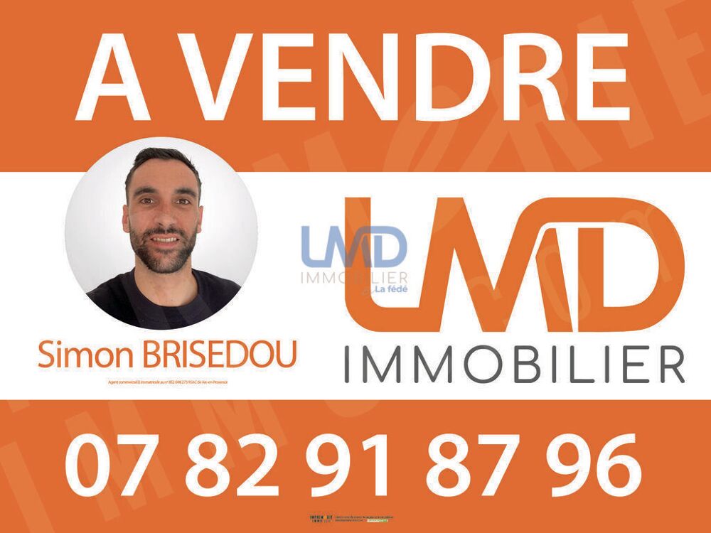 Villa plain pied avec jardin plus garage.