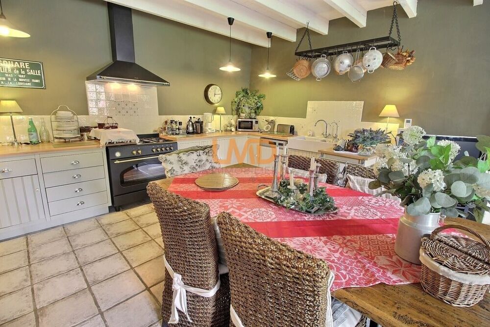 Maison de charme avec piscine et dépendances  218 m²  (17400)