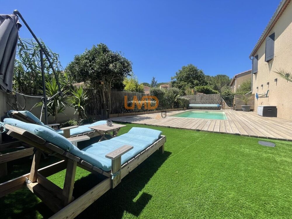 Villa 4 faces plain pied 114 m2 avec piscine