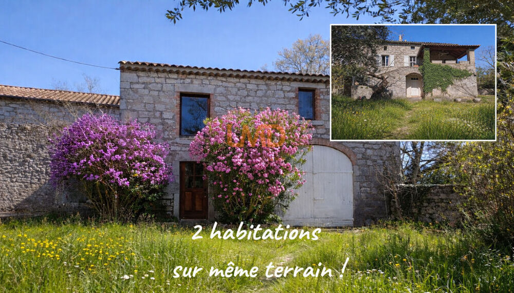 Vente Maison 2 maisons en pierres sur terrain clôturé Saint alban auriolles