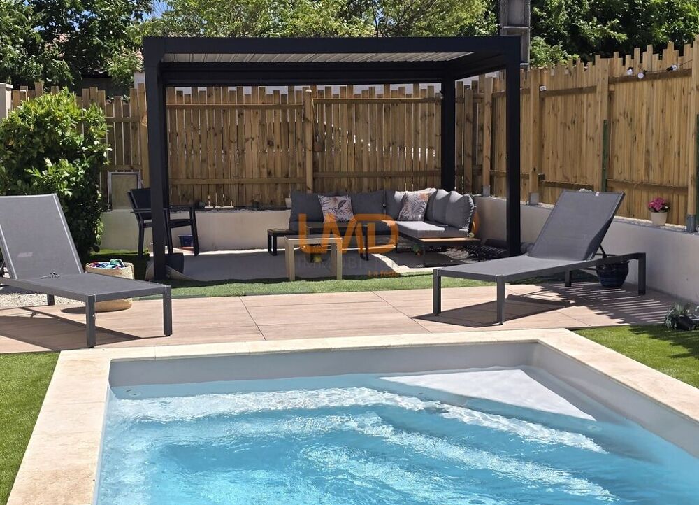 Plain-pied avec piscine chauffée, sans vis-à-vis et proche commo