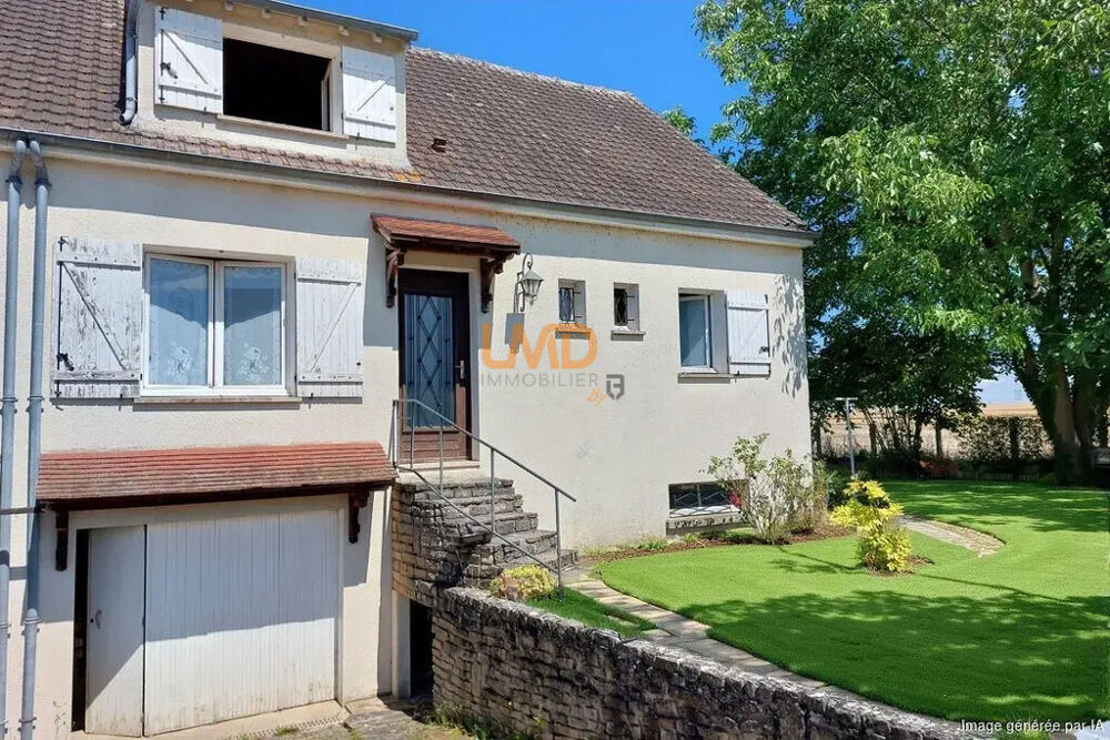 Bray sur Seine, maison 3 chambres avec sous-sol total et Piscine