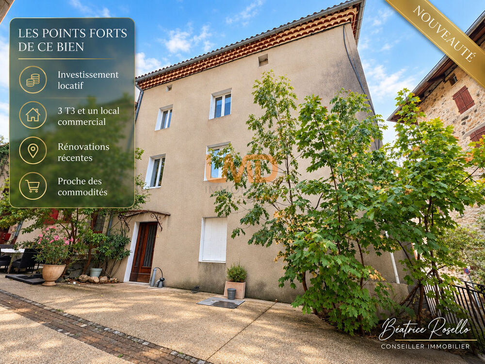 Vente Immeuble Immeuble de rapport rénové - 3 appartements et un local commerci Thueyts