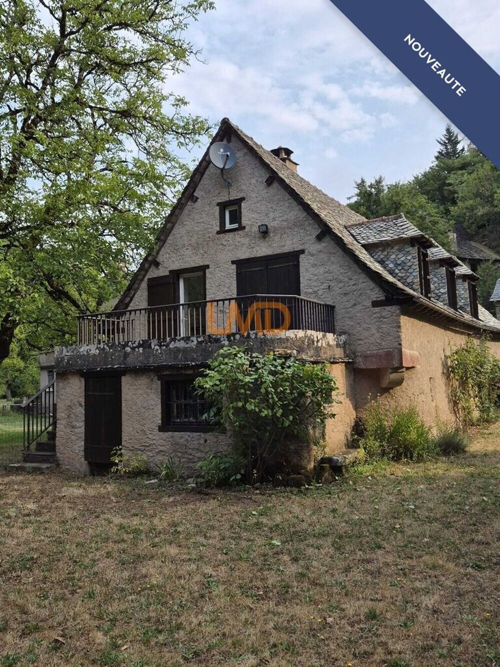 Vente Maison Ancien moulin en pierre rénové avec terrain Conques