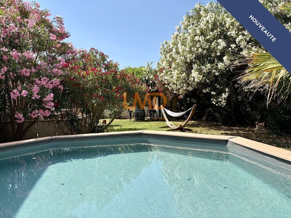 Vente Maison 5 mn de Nîmes, 132 m2, 5 pièces, jardin méditerranéen, garage, D Milhaud