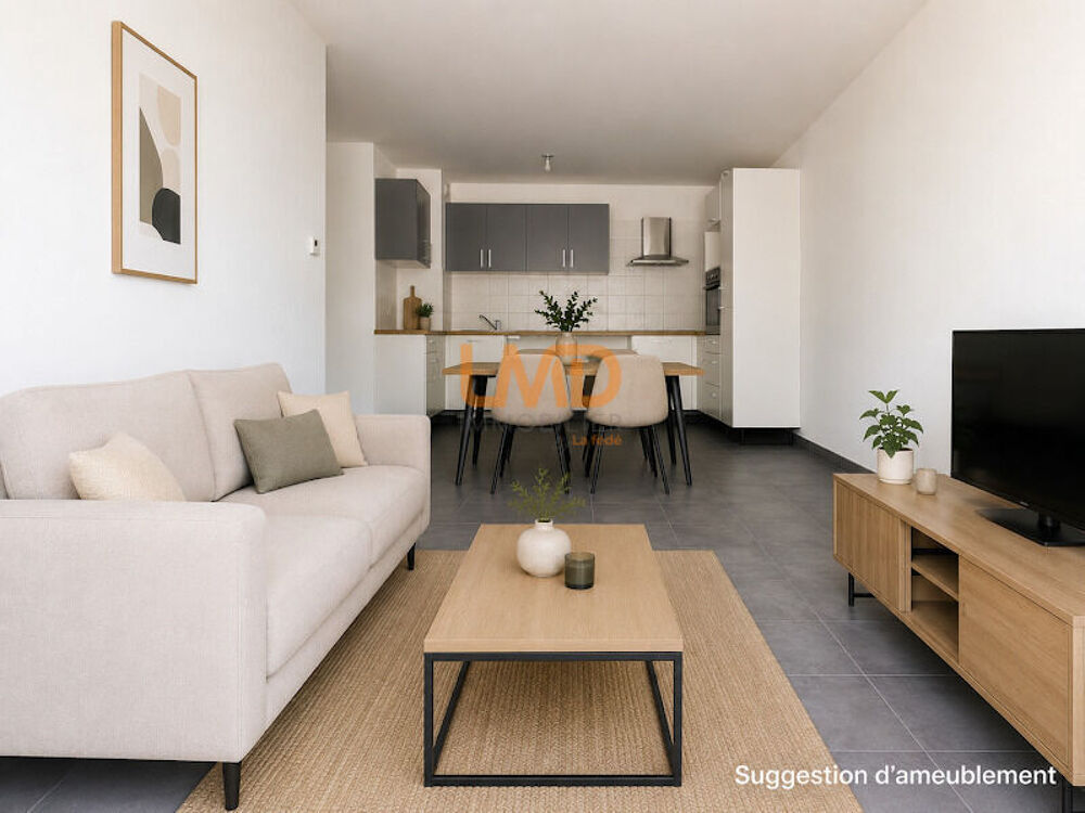 T3 terrasse 34 m², parking, tram à pied  1er achat / invest