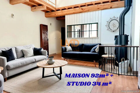   Maison de village 92m� avec terrasse + grand studio Maison - 4 pi�ce(s) - 92 m�