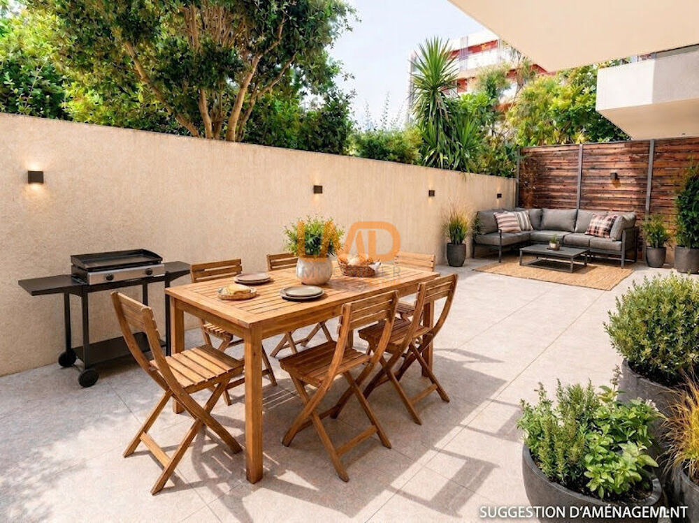 T3 terrasse 34 m², parking, tram à pied  1er achat / invest