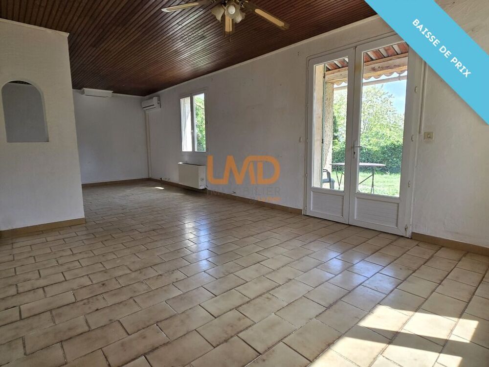 Maison plain-pied, garage, terrain 826 m², au calme avec vue dég