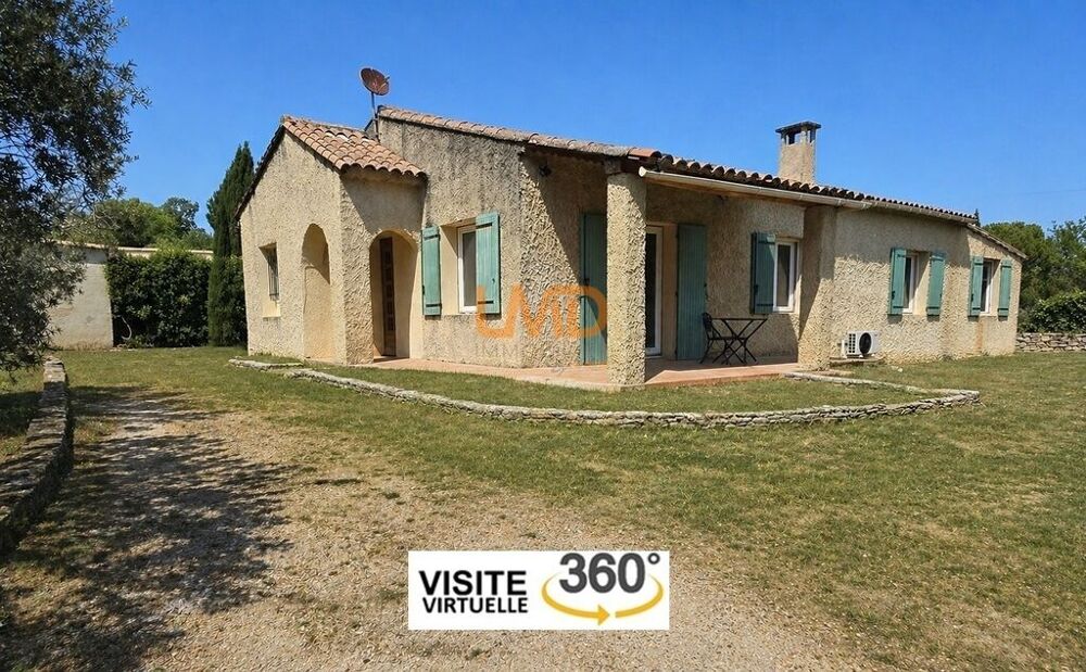 Maison plain-pied, garage, terrain 826 m², au calme avec vue dég