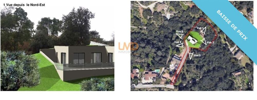 Vente Terrain Terrain avec permis et fondations d'une maison Nimes