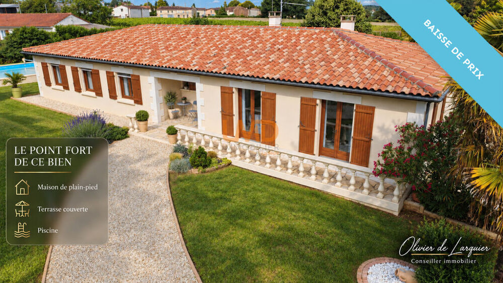 Maison à Burie (17770) Maison plain-pied de 177 m², 5 chambres