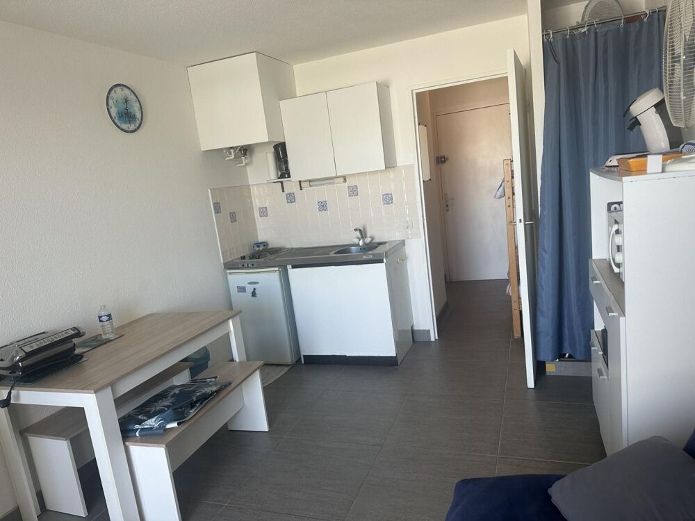 Vente Appartement Grau du Roi :  Résidence sécurisée avec piscine : studio double cabine avec terrasse Le grau-du-roi