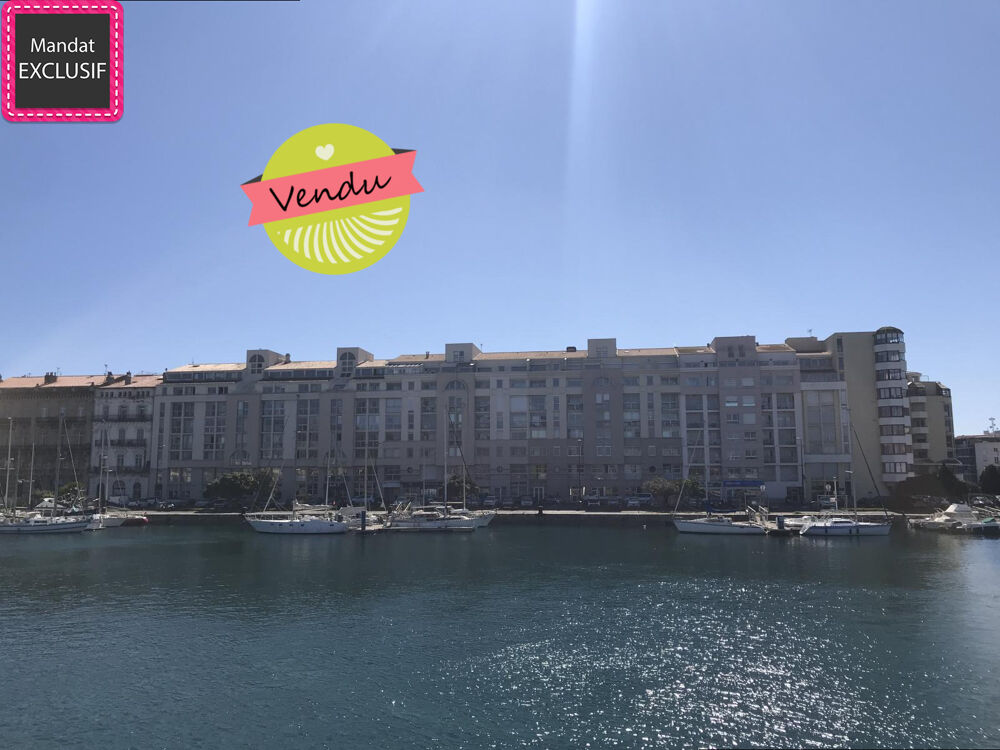 Vente Appartement revente de ce viager LIBRE pour cet appartement sous les toits avec une belle vue dégagée plein sud est avec terrasse couverte Sete
