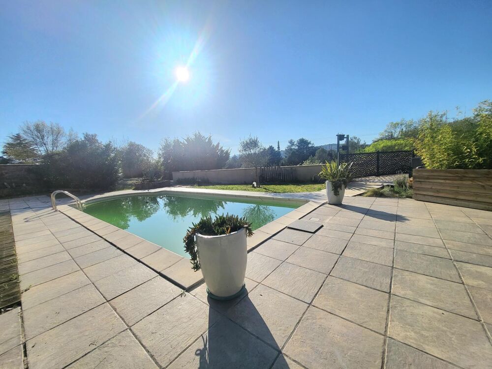 Vente Maison Bédarieux, vente villa 120 m², 4 ch, sous-sol 110 m², annexes, piscine, sur plus de 1800 m² de terrain au calme Bedarieux