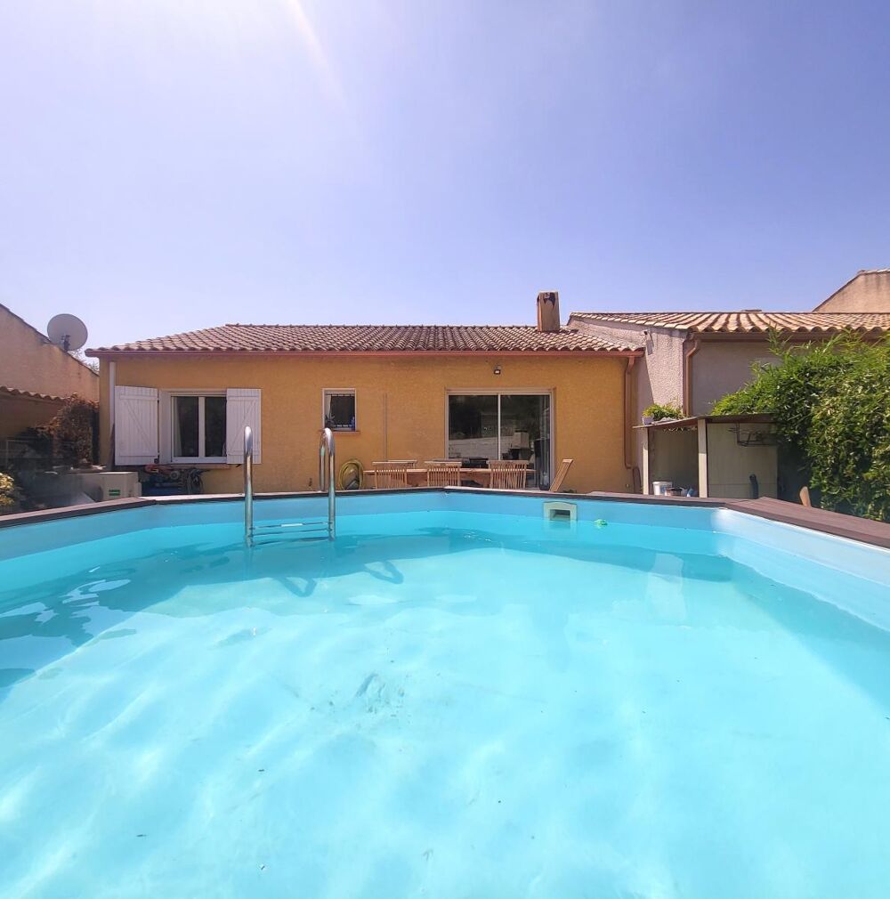 Vente Maison Secteur Fontés vente villa plain-pied 2 chambres, 1 garage, piscine hors-sol, panneaux solaires Neffies