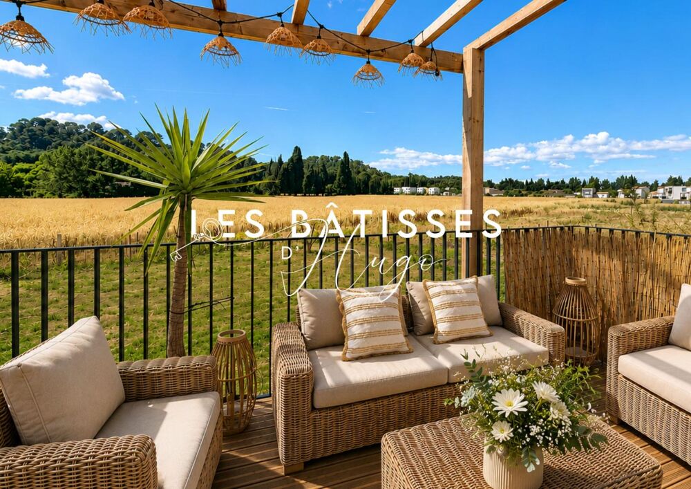 À pied du village, maison récente avec jardin à Saint-Étienne-du-Grès