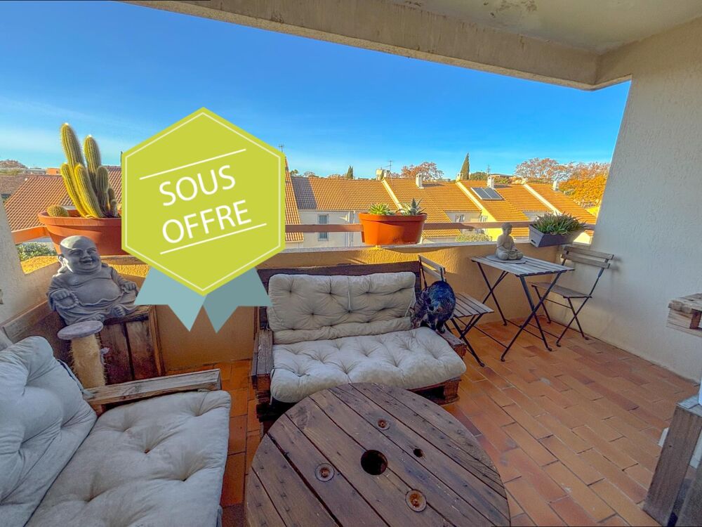 A vendre T3 de 72 m2 avec terrasse et parking à Montpellier