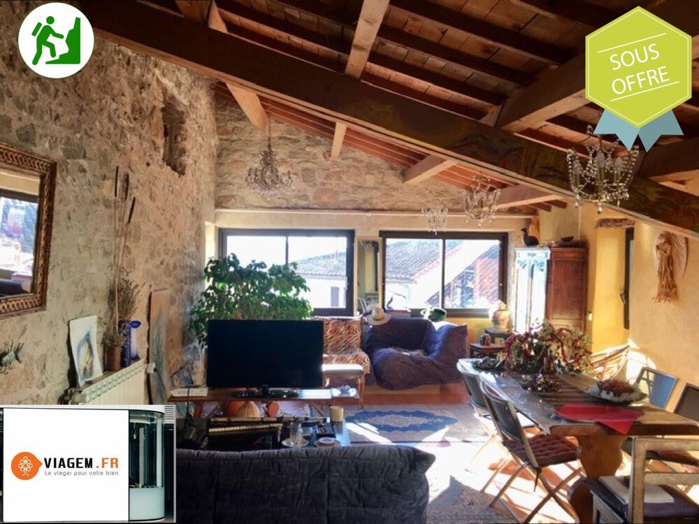 Vente Maison viager occupé commune de POUJOLS 34, maison de village sur trois niveaux avec propriétaire occupante Poujols