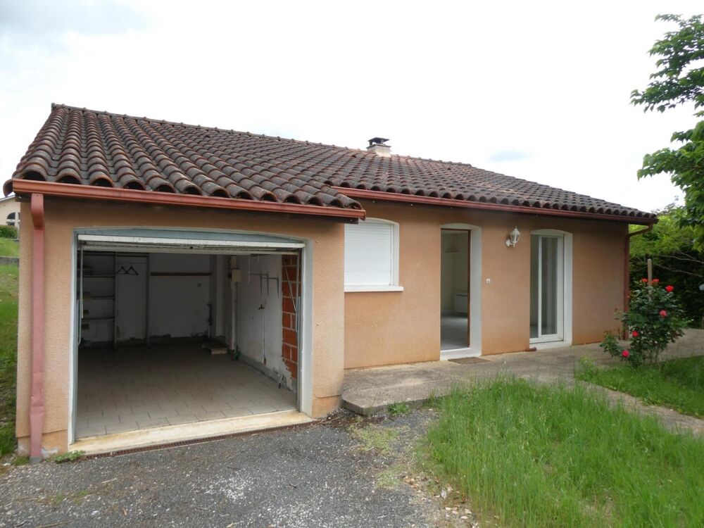 Vente Maison A vendre FIGEAC 46100 villa de plain-pied 4 pièces 3 chambres avec garage et jardin. Figeac