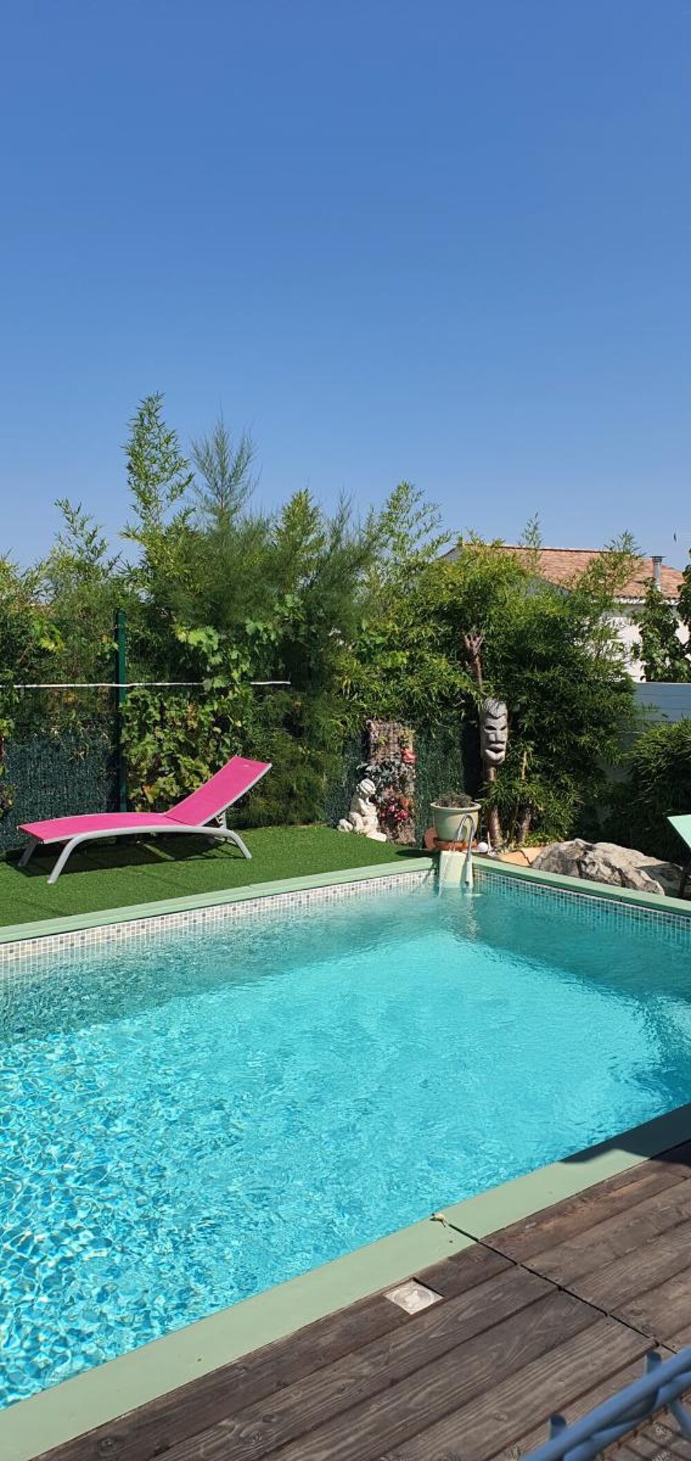 belle villa de plain pied avec piscine sur Servian en viager occupé avec un homme unique propriétaire sur un terrain