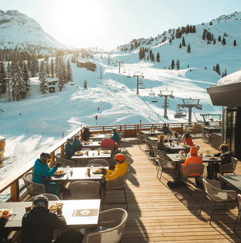 Ensemble de restauration en front de neige (murs &amp; fonds) 2895000 