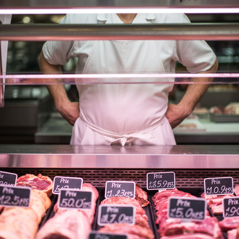 Boucherie, Charcuterie au centre d'une  ville de l'YONNE (89) dans la région de CHABLIS. 82000 80 m$$82 000 €