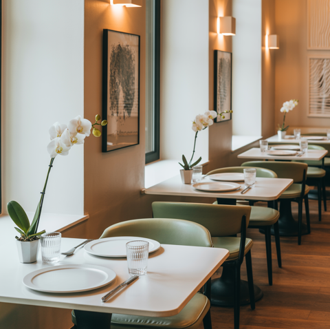 Fonds et murs restaurant avec terrasse - quartier d'affaires Proche de Paris 770000 260 m�$$770 000 &euro; 