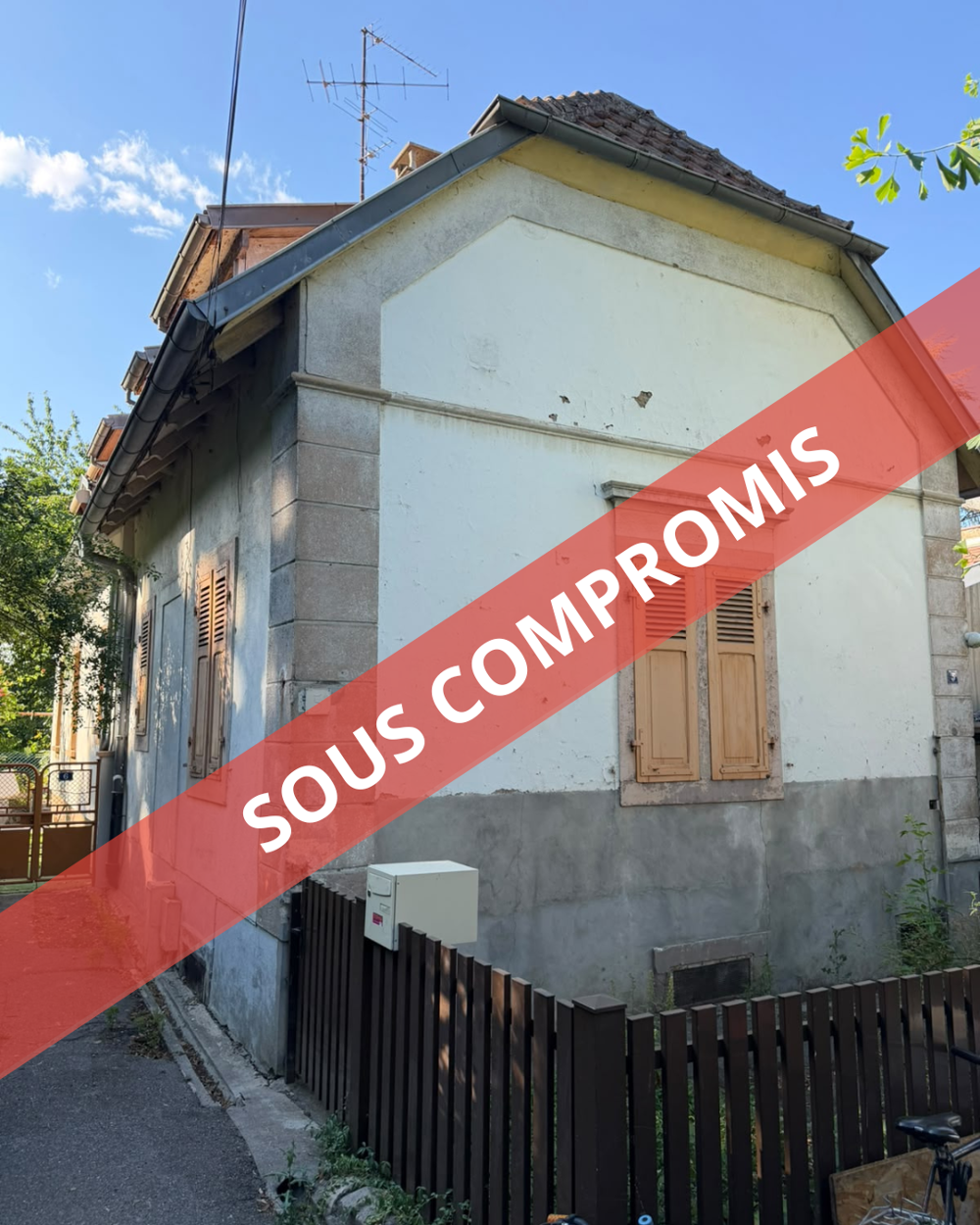 Maison 3 pièces de 60 m2 Secteur Dornach à Mulhouse Beau potentiel !