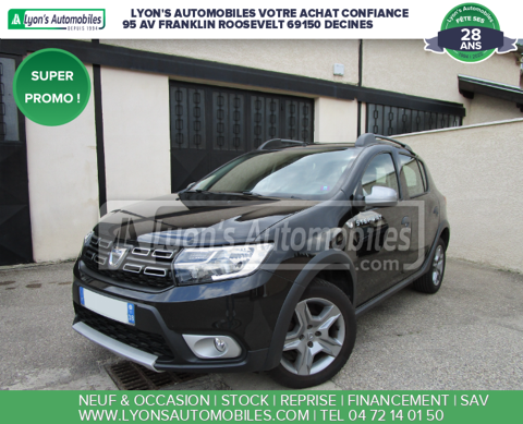 Dacia Sandero TCE 90 STEPWAY GPS GARANTIE 12 MOIS 2019 occasion Décines-Charpieu 69150