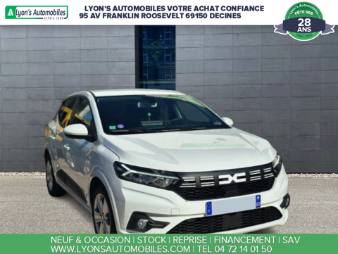 Dacia Sandero ECO-G 100 CONFORT CLIMA AUTO CAMERA 2021 occasion Décines-Charpieu 69150
