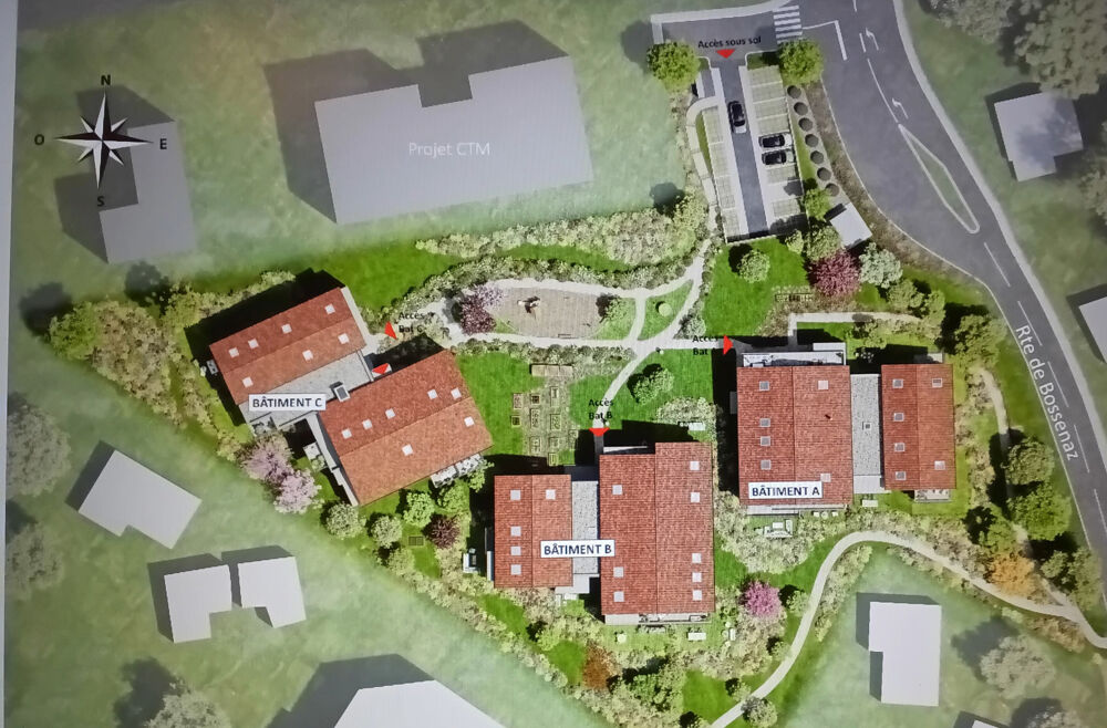 Vente Appartement T4 duplex dernier étage  100,92 m2   Résidence neuve avec prestations - Archamps Archamps
