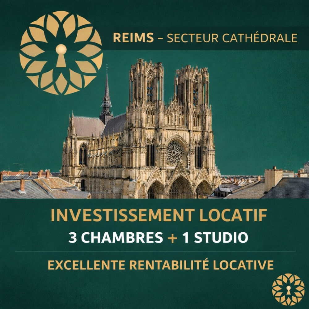 Appartement 4 pièces 50 m² · à Reims · 50 m² · 230 500 €