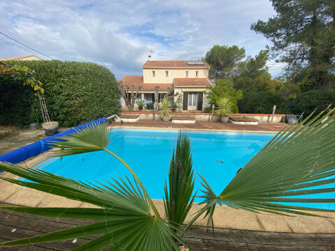   L�dignan belle villa en fond d'impasse, de type F5 avec piscine sur 1824 m2 de terrain clos et arbor� Maison - 5 pi�ce(s) - 128 m�